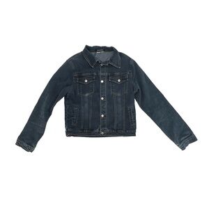 Tally Weijl Women’s Pointed Collar Long Sleeve Jean Jacket Size Large